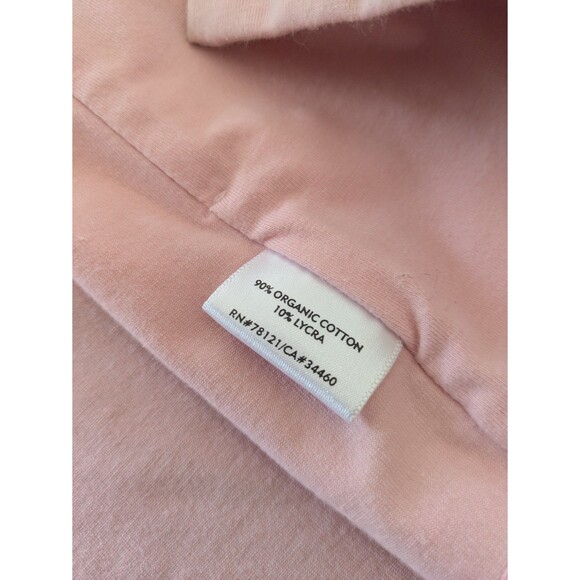 Eileen Fisher Womens Hooded Cardigan Medium Organic Cotton Open Front Pink Soft - Picture 7 of 10